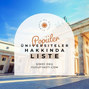 Almanya'da Popüler Üniversiteler Hakkında Liste